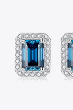 2 Carat Moissanite Stud Earrings in Indigo Earrings