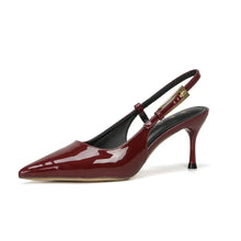 Point Toe Flare Heel Slingback Pumps woman pumps
