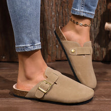 Buckle Round Toe Flats Slip-Ons