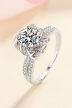 1 Carat Moissanite 925 Sterling Silver Ring Silver