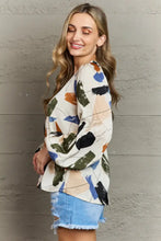 Hailey & Co Wishful Thinking Multi Colored Printed Blouse Woman Blouses