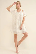 And The Why Woven Leopard Baby Doll Roll-Sleeve Casual Dress Casual Dresses