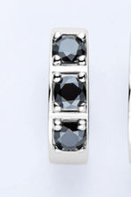 Inlaid Moissanite Huggie Earrings