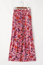 Floral Wide Leg Elastic High Waist Pants Woman Pants