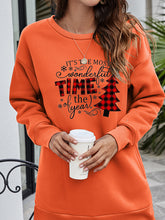Christmas Tree Graphic Drop Shoulder Sweatshirt Woman Sweatshirts