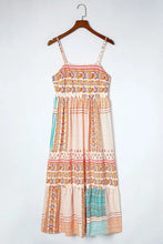 Printed Square Neck Cami Dress Casual Dresses