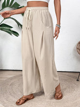 Perfee Drawstring Wide Leg Pants