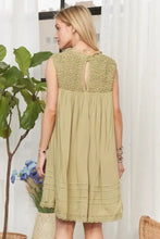 ADORA Loose Textured Babydoll Dress Casual Dresses