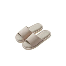 Open Toe Flats Slippers Khaki Woman Slippers