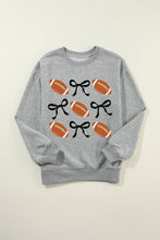 Football Round Neck Long Sleeve Sweatshirt Woman Sweatshirts