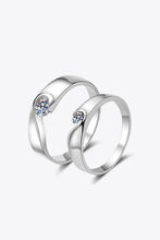 Moissanite Rhodium-Plated Ring Women Rings