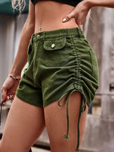 Drawstring Denim Shorts with Pockets Denim Shorts
