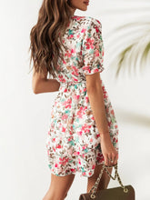 Floral Layered Mini Dress with Ruffle Hem