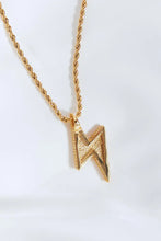 Brass Lightning Pendant Necklace Necklaces