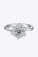 Adored 1 Carat Moissanite 925 Sterling Silver Cluster Ring Rings