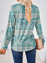 Full Size Square Neck Long Sleeve Blouse Woman Blouses