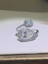 2 Carat Moissanite 925 Sterling Silver Bypass Ring Rings