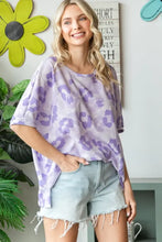 HOPELY Print Waffle Oversized T-Shirt Woman T Shirts