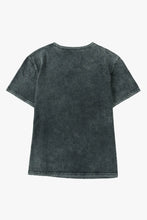 Bow Graphic Round Neck Short Sleeve T-Shirt