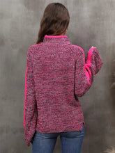 Angel Wings Heathered Turtleneck Long Sleeve Sweater Sweater Pullovers