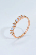 Moonstone and Zircon Decor Ring Rings