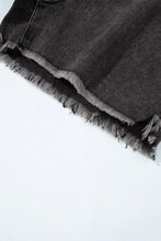 Raw Hem High Waist Denim Shorts Denim Shorts