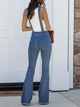 Raw Hem Denim Overall Denim Overalls