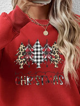 MERRY CHRISTMAS Round Neck Long Sleeve Sweatshirt Woman Sweatshirts