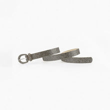 Sequin PU Leather Belt Khaki Belts