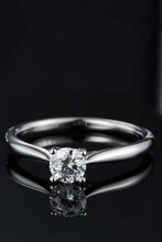 Moissanite 925 Sterling Silver Solitaire Ring Rings