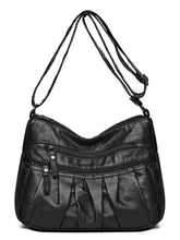 PU Leather Ruched Adjustable Strap Shoulder Bag Shoulder Bags