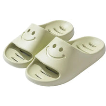 Open Toe Platform Slippers Light Green Woman Slippers
