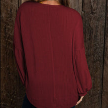 Round Neck Long Sleeve Ruched Blouse Woman Blouses