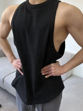 Men's Plus Size Round Neck Tank Mens Tops