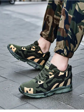 Camouflage Mesh Athletic Sneakers Camouflage Woman Sneakers