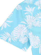 Men's Hawaiian Print Short Sleeve Button Down Shirt