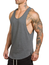 Men's Plus Size Round Neck Breathable Tank