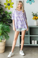 HOPELY Print Waffle Oversized T-Shirt Woman T Shirts