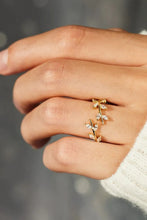 925 Sterling Silver Leaf Open Ring Rings