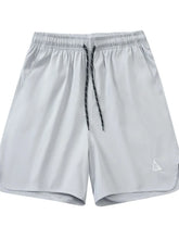 Men's Plus Size Drawstring Shorts with Pockets Gray