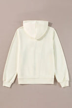 Drawstring Contrast Zip Up Long Sleeve Hoodie Woman Sweatshirts