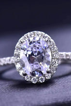 2 Carat Moissanite Platinum-Plated Ring Rings