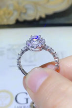 Adored 1 Carat Moissanite 925 Sterling Silver Halo Ring Rings