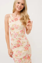 And The Why Floral Fishnet Bodycon Midi Dress Casual Dresses