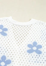 Flower Hollowed Out Button Down Long Sleeve Cardigan Woman Outerwear