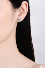 Moissanite Heart-Shaped Stud Earrings Earrings
