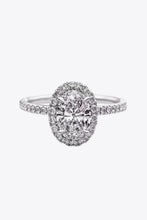 2 Carat Moissanite Platinum-Plated Ring Rings