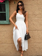 Sweetheart Neck Wide Strap Midi Dress Casual Dresses