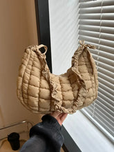 Bubble Texture Ruched Strap Quilted Shoulder Bag Shoulder Bags