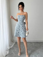 Bow Back Tube Mini Dress Casual Dresses